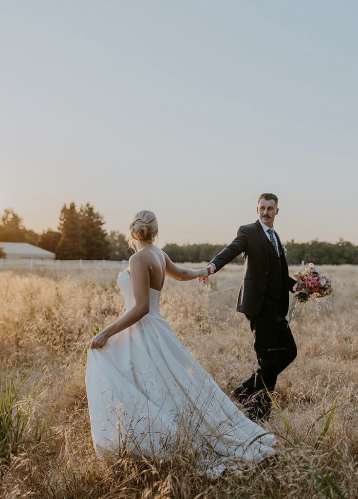 If you love golden hour in California, the Barn at Pheasant Trail Ranch gets high marks as one of the most beautiful wedding venues in California.